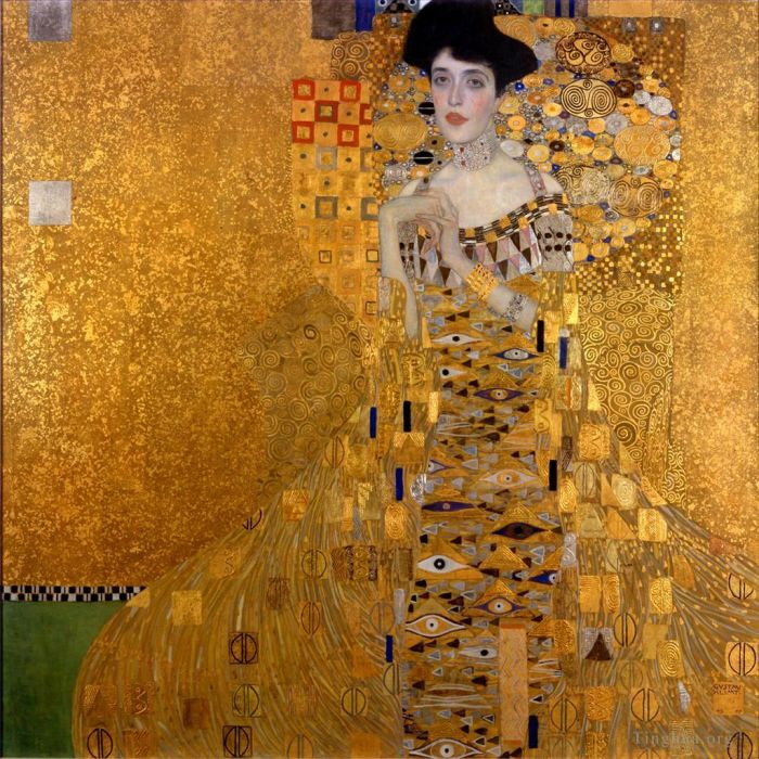 Gustave Klimt Oil Painting - Woman in Gold