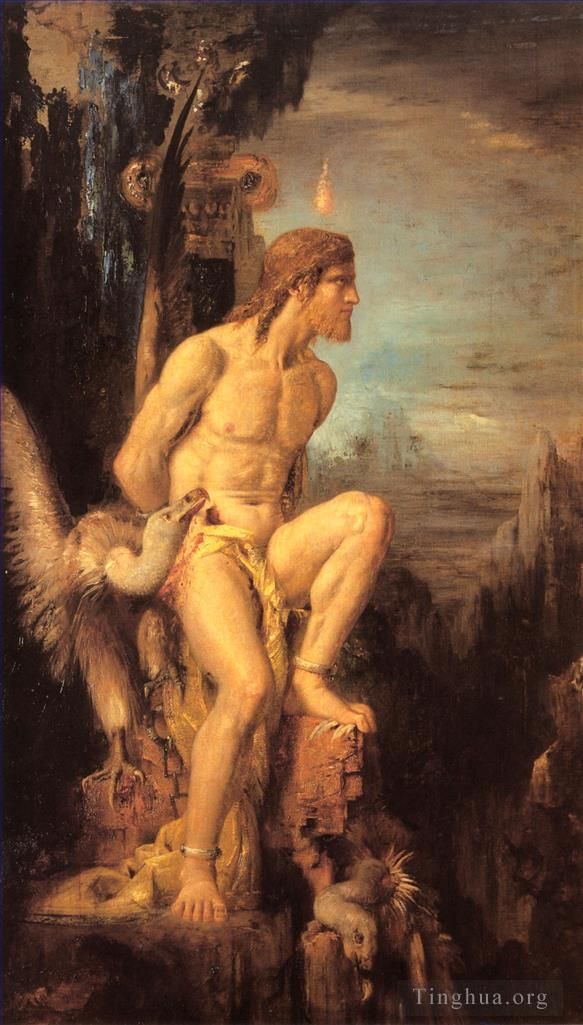 Gustave Moreau Oil Painting - Prometheus