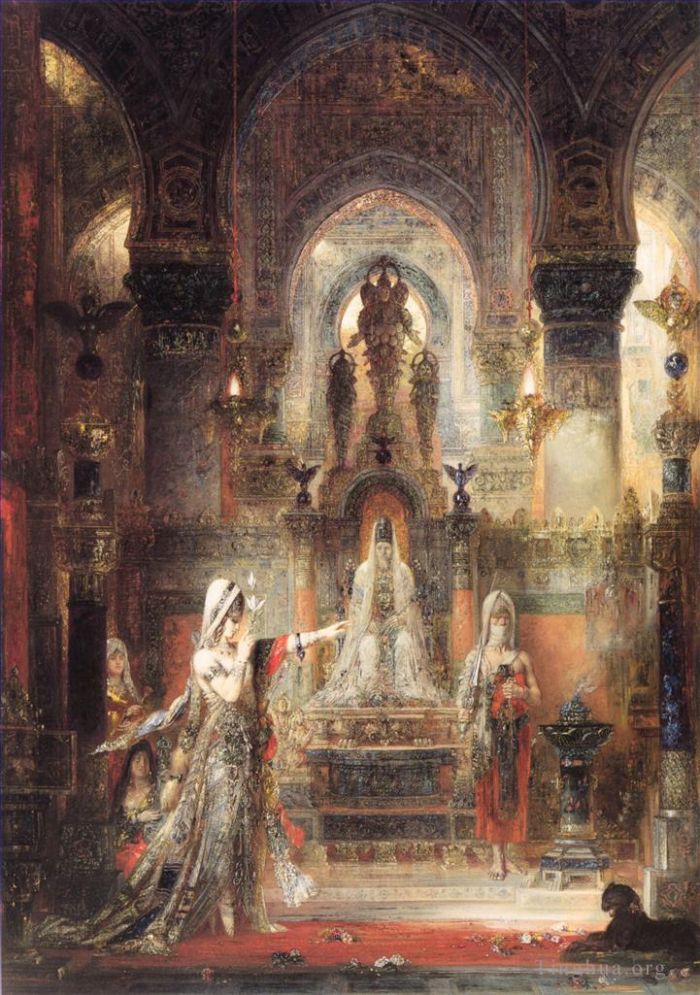 Gustave Moreau Oil Painting - Salome Dancing before Herod