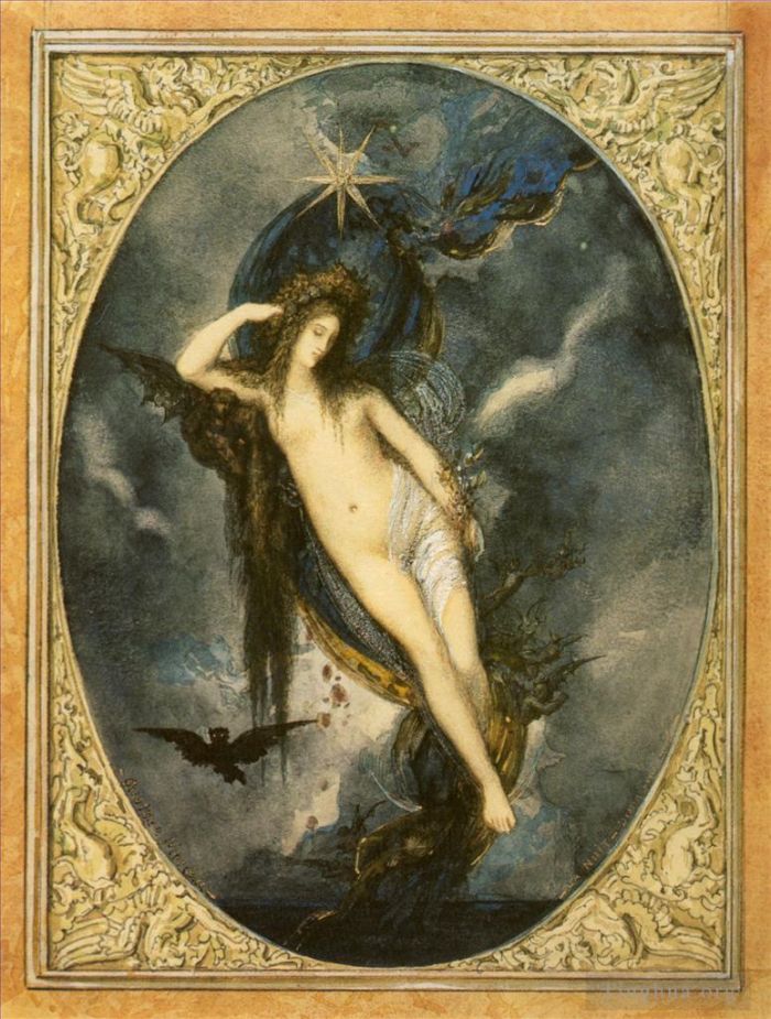 Gustave Moreau Oil Painting - Night