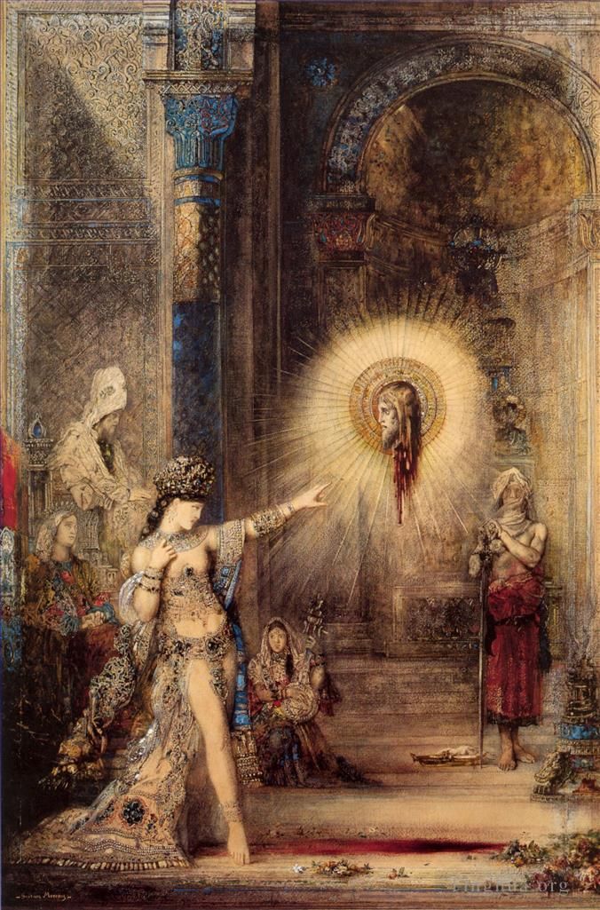 Gustave Moreau Oil Painting - The apparition