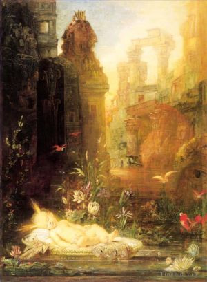 Artist Gustave Moreau's Work - Young moses