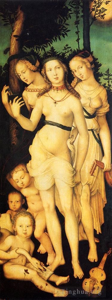 Hans Baldung Oil Painting - Harmony Of The Three Graces