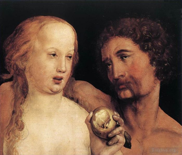 Hans Holbein the Younger Oil Painting - Adam and Eve