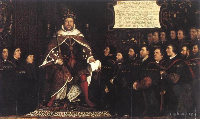 Hans Holbein the Younger Oil Painting - Henry VIII and the Barber Surgeons