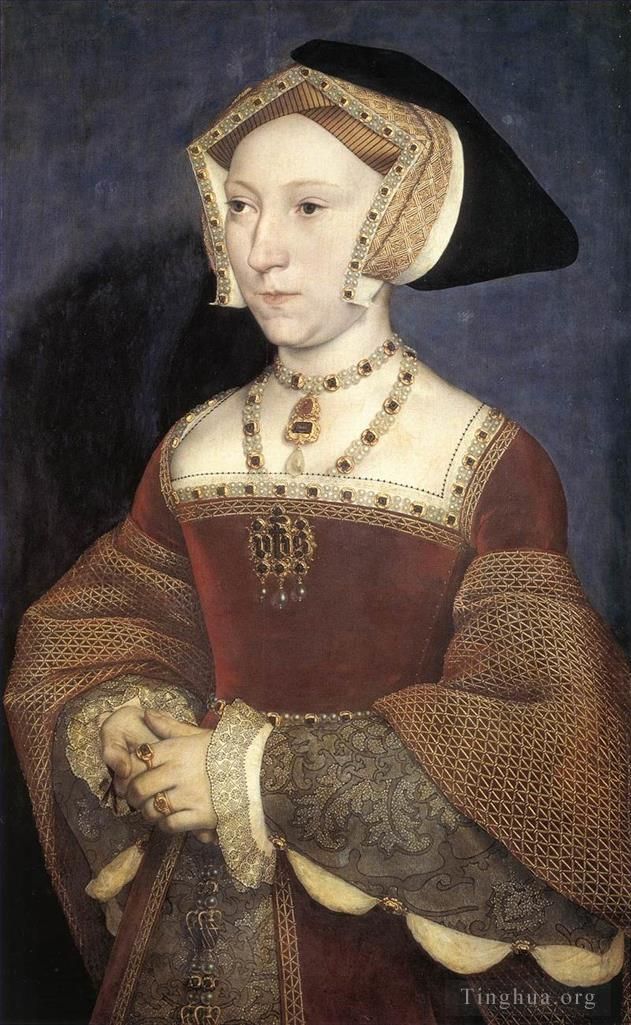 Hans Holbein the Younger Oil Painting - Jane Seymour Queen of England