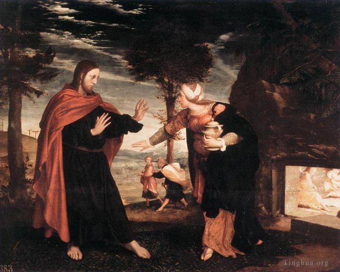 Hans Holbein the Younger Oil Painting - Noli me Tangere