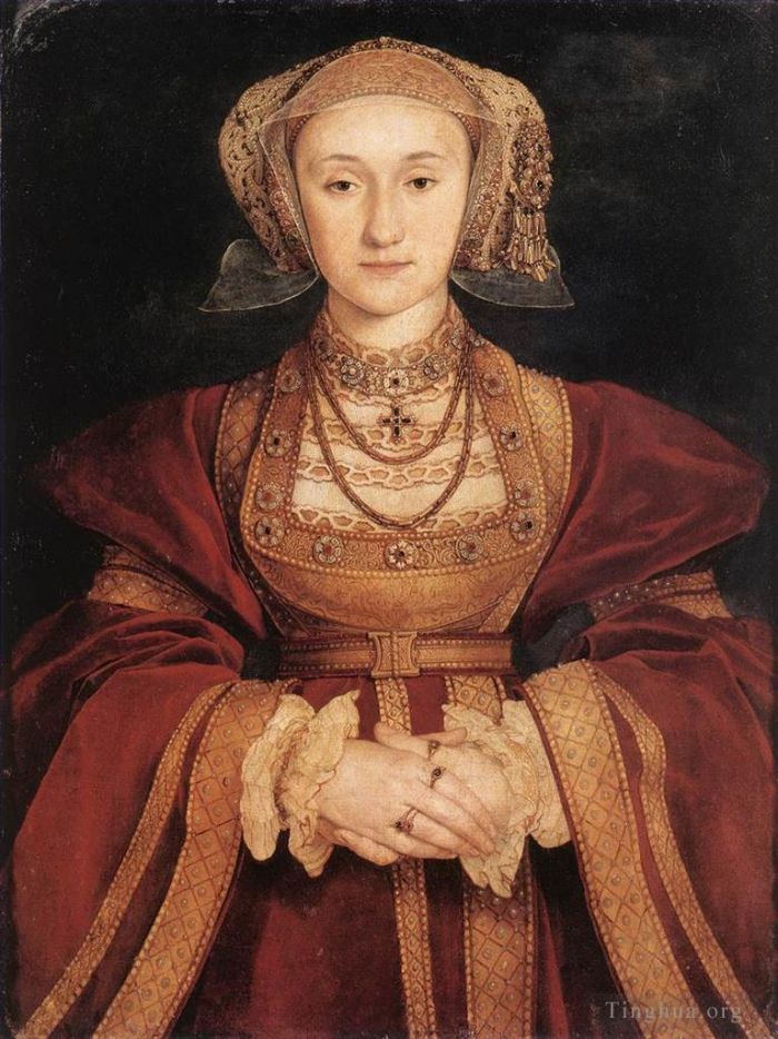 Hans Holbein the Younger Oil Painting - Portrait of Anne of Cleves