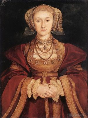 Artist Hans Holbein the Younger's Work - Portrait of Anne of Cleves