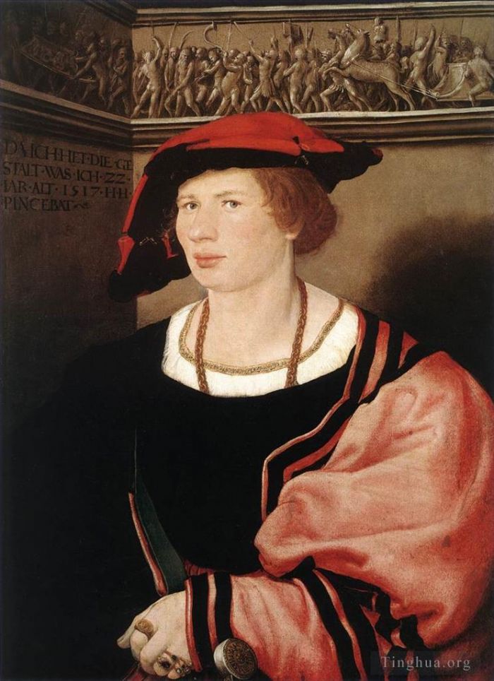 Hans Holbein the Younger Oil Painting - Portrait of Benedikt von Hertenstein