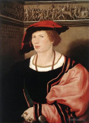 Artist Hans Holbein the Younger's Work - Portrait of Benedikt von Hertenstein