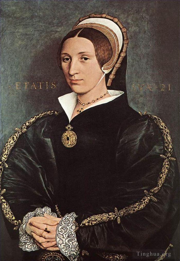 Hans Holbein the Younger Oil Painting - Portrait of Catherine Howard