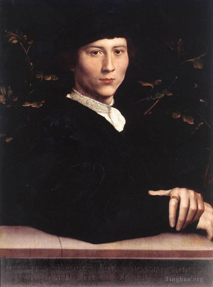 Hans Holbein the Younger Oil Painting - Portrait of Derich Born