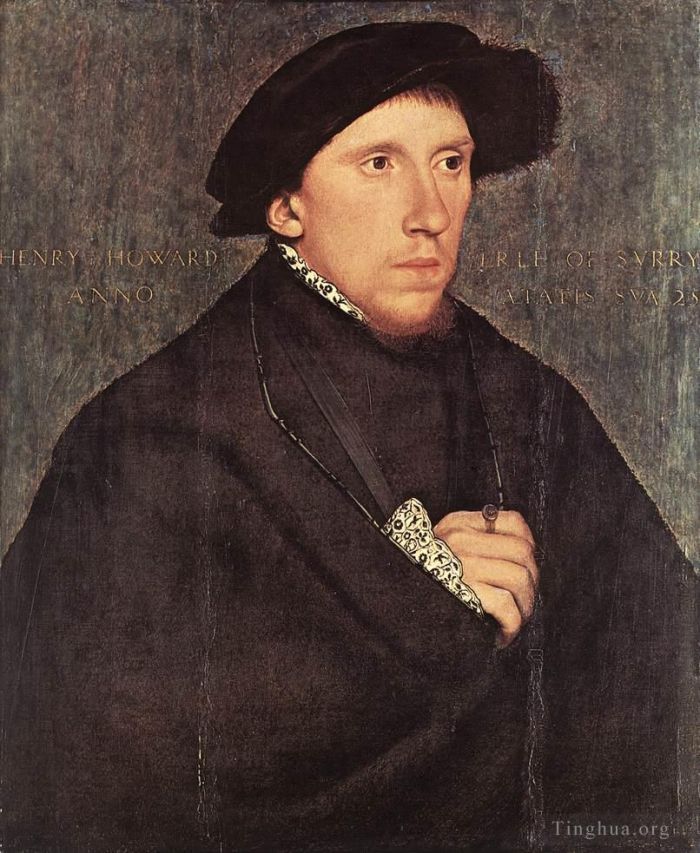 Hans Holbein the Younger Oil Painting - Portrait of Henry Howard the Earl of Surrey