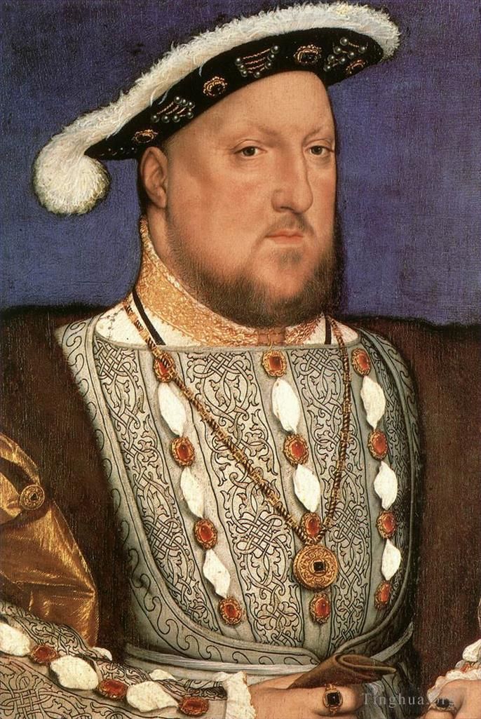 Hans Holbein the Younger Oil Painting - Portrait of Henry VIII 2