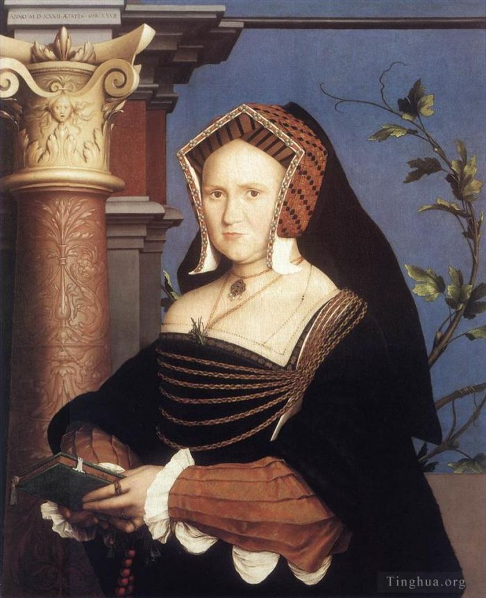 Hans Holbein the Younger Oil Painting - Portrait of Lady Mary Guildford2