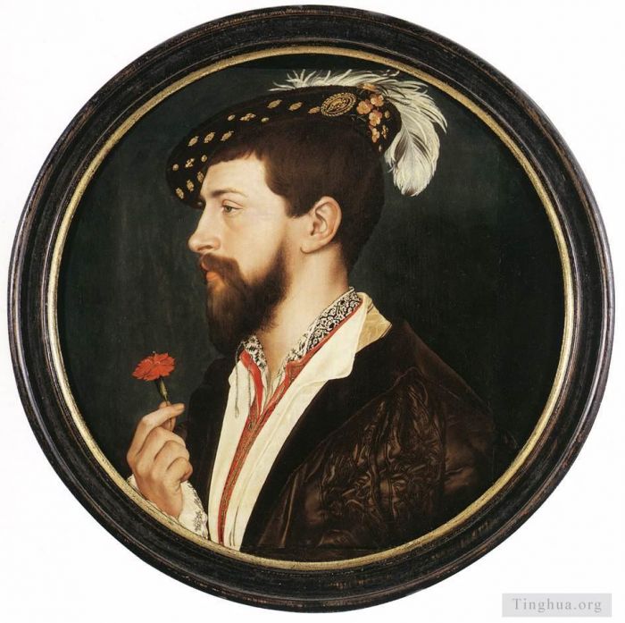 Hans Holbein the Younger Oil Painting - Portrait of Simon George