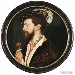 Artist Hans Holbein the Younger's Work - Portrait of Simon George