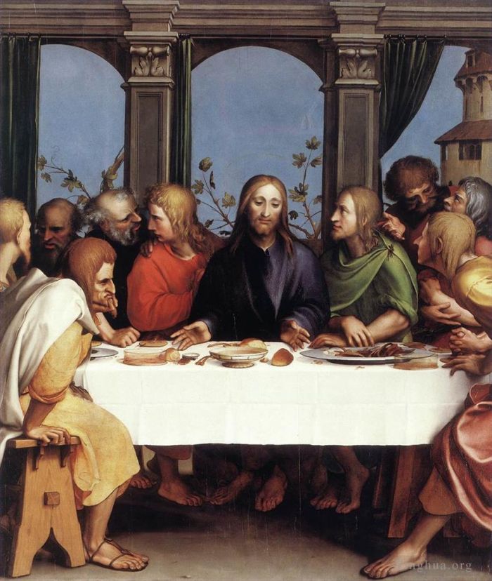 Hans Holbein the Younger Oil Painting - The Last Supper Hans Holbein the Younger