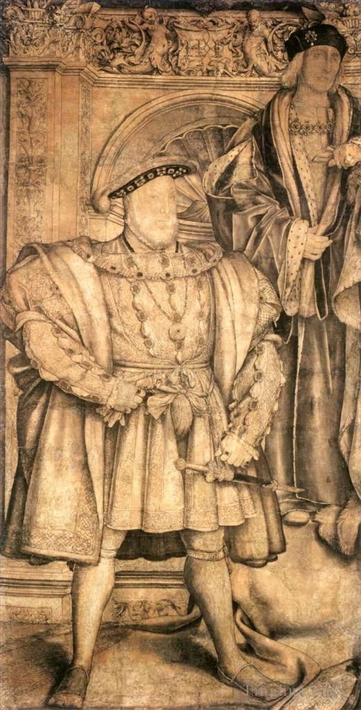 Hans Holbein the Younger Various Paintings - Henry VIII and Henry VII