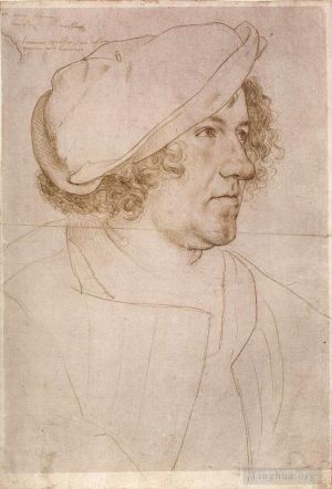Artist Hans Holbein the Younger's Work - Portrait of Jakob Meyer zum Hasen
