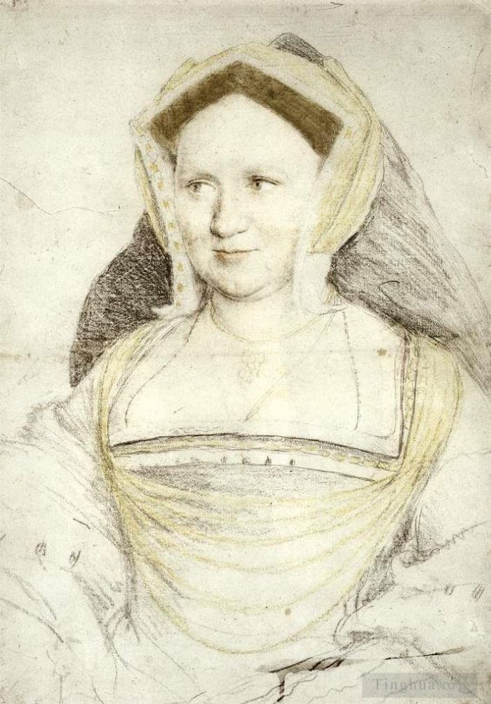 Hans Holbein the Younger Various Paintings - Portrait of Lady Mary Guildford