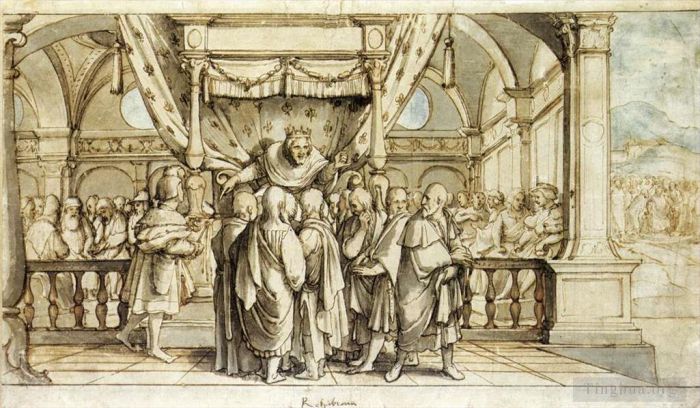 Hans Holbein the Younger Various Paintings - The Arrogance of Rehoboam