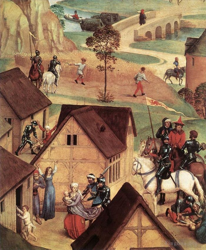 Hans Memling Oil Painting - Advent and Triumph of Christ 1480detail1