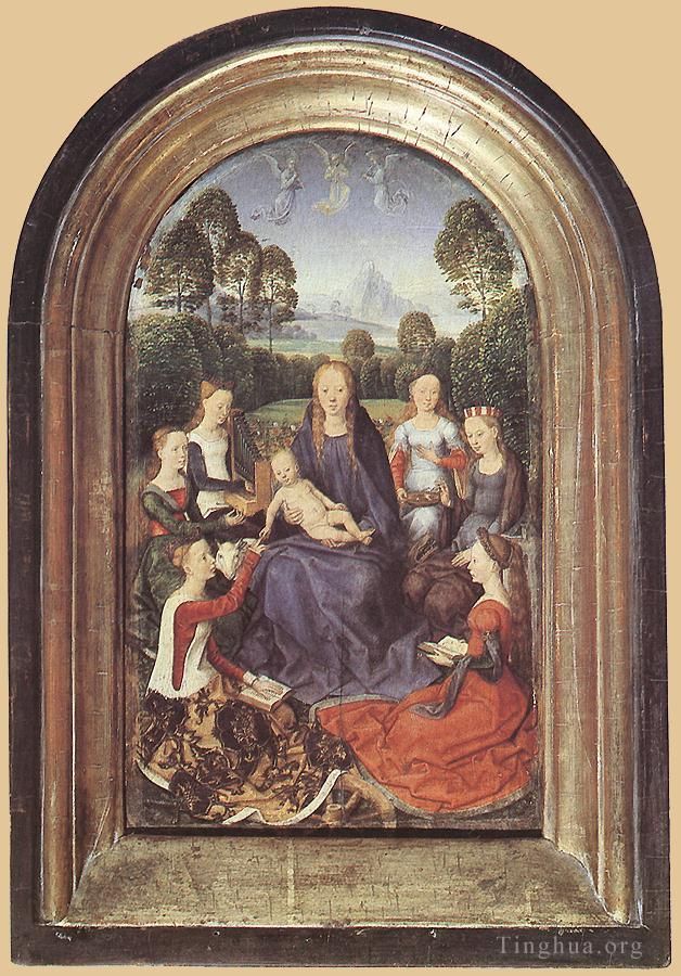 Hans Memling Oil Painting - Diptych of Jean de Cellier 1475I