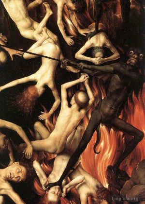 Artist Hans Memling's Work - Last Judgment Triptych open 1467detail10
