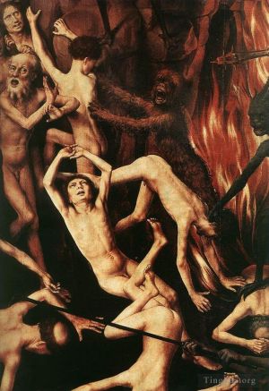 Artist Hans Memling's Work - Last Judgment Triptych open 1467detail11