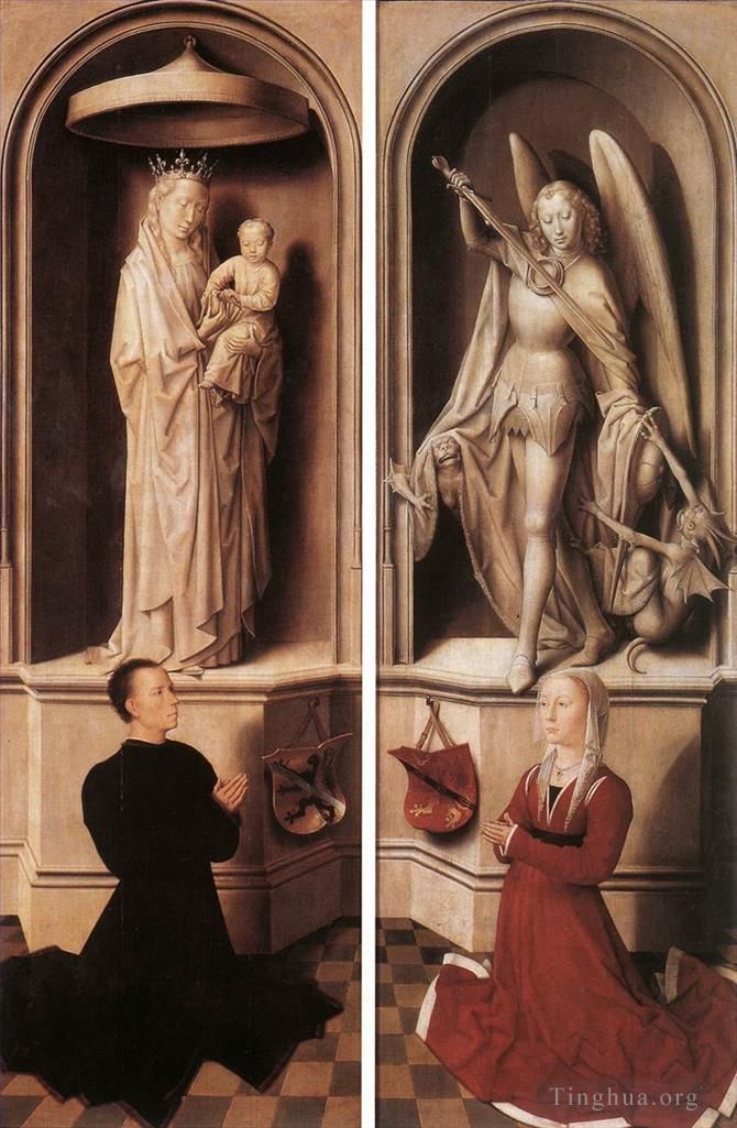 Hans Memling Oil Painting - Last Judgment Triptych open 1467detail13