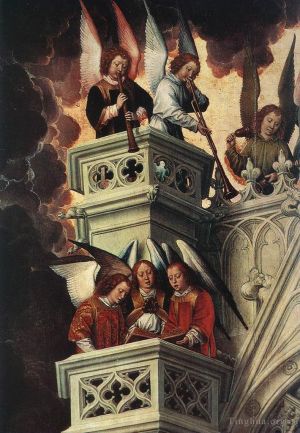 Artist Hans Memling's Work - Last Judgment Triptych open 1467detail3