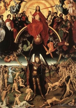 Artist Hans Memling's Work - Last Judgment Triptych open 1467detail4