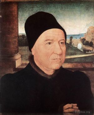Artist Hans Memling's Work - Portrait of an Old Man 1470