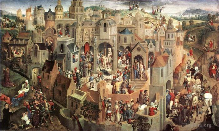 Hans Memling Oil Painting - Scenes from the Passion of Christ 1470