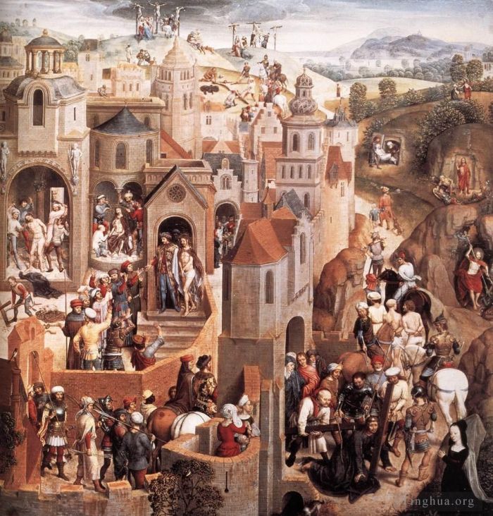 Hans Memling Oil Painting - Scenes from the Passion of Christ 1470detail2