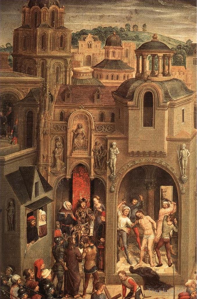 Hans Memling Oil Painting - Scenes from the Passion of Christ 1470detail4