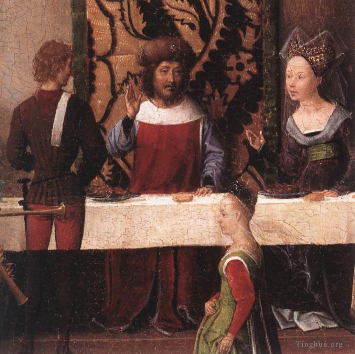 Hans Memling Oil Painting - St John Altarpiece 147detail5left wing