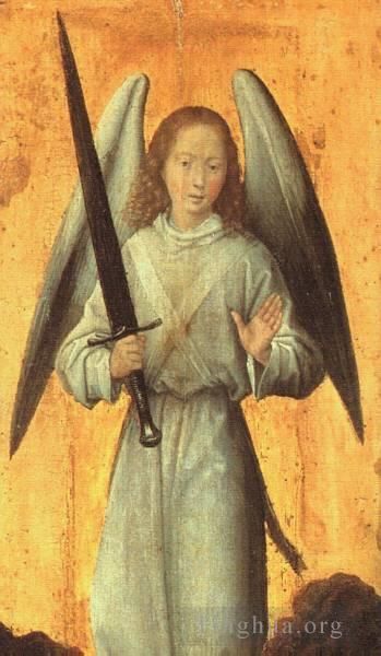 Hans Memling Oil Painting - The Archangel Michael 1479
