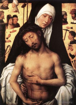 Artist Hans Memling's Work - The Virgin Showing the Man of Sorrows 1475or 1479
