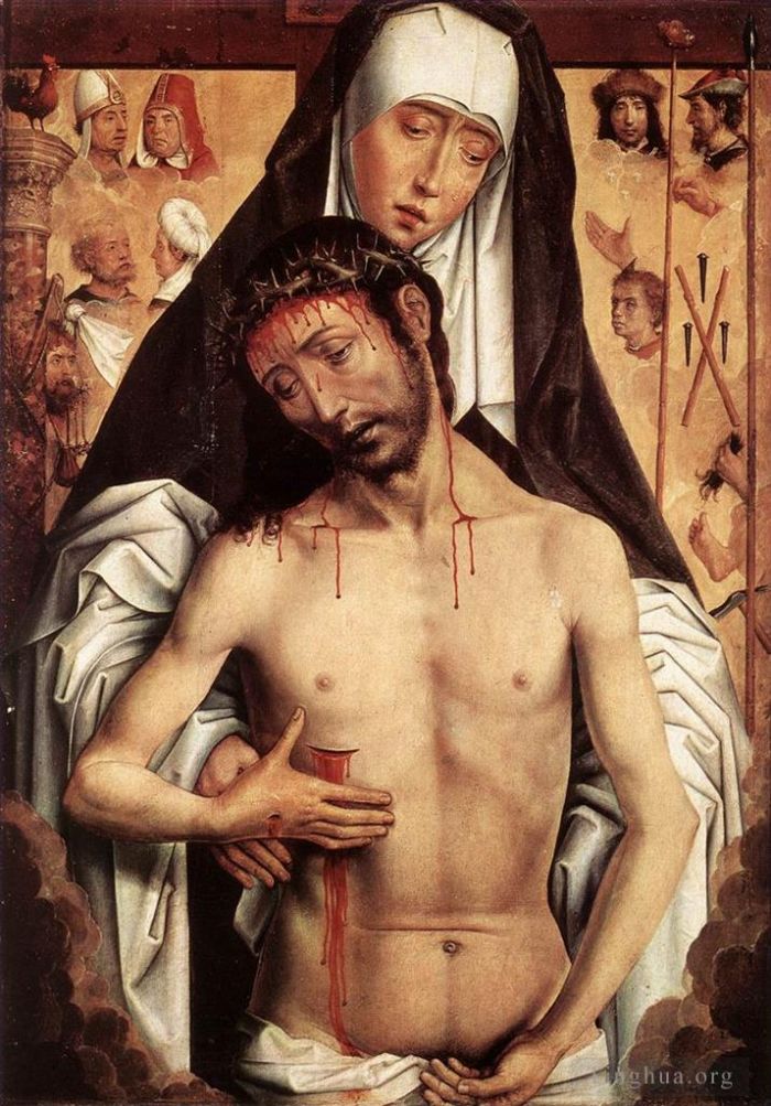 Hans Memling Oil Painting - The Virgin Showing the Man of Sorrows 1480