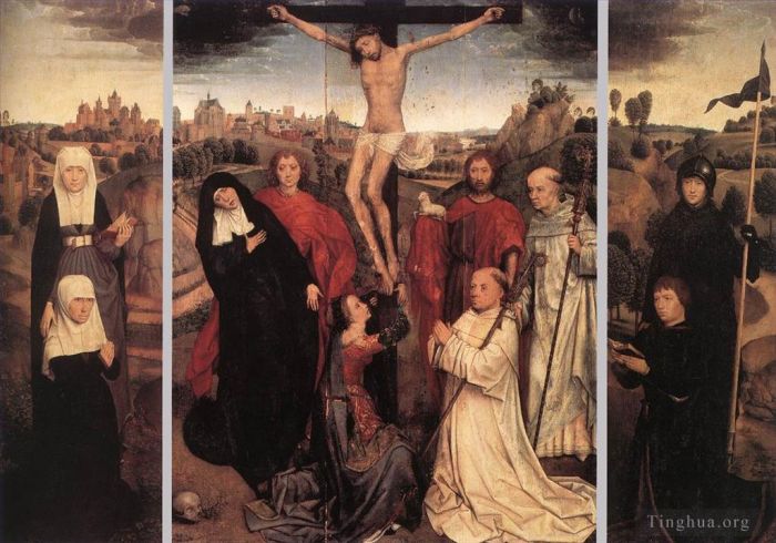 Hans Memling Oil Painting - Triptych of Jan Crabbe