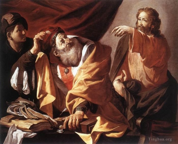 Hendrick ter Brugghen Oil Painting - The Calling Of St Matthew 1616