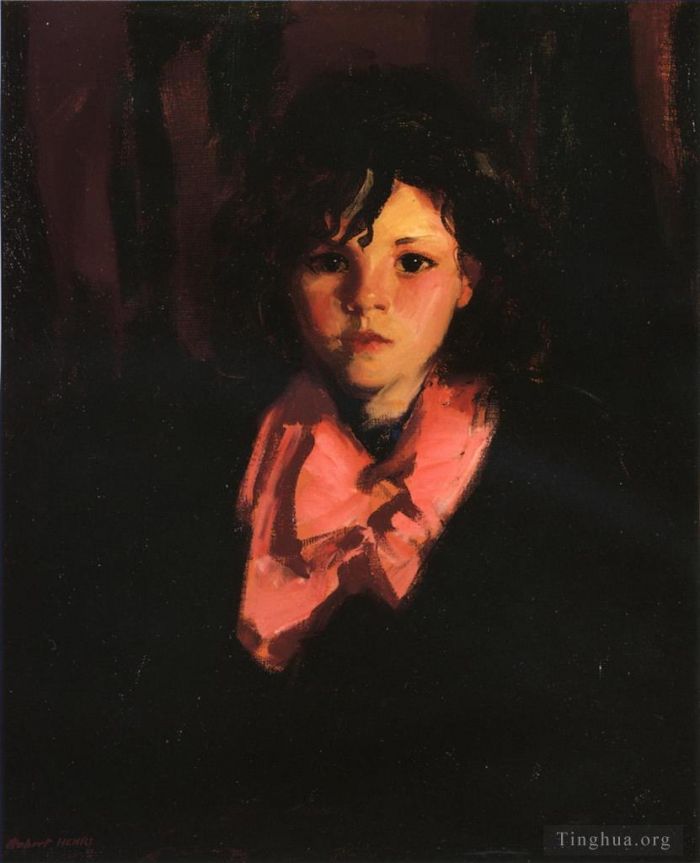Henri Robert Oil Painting - Portrait of Mary Ann