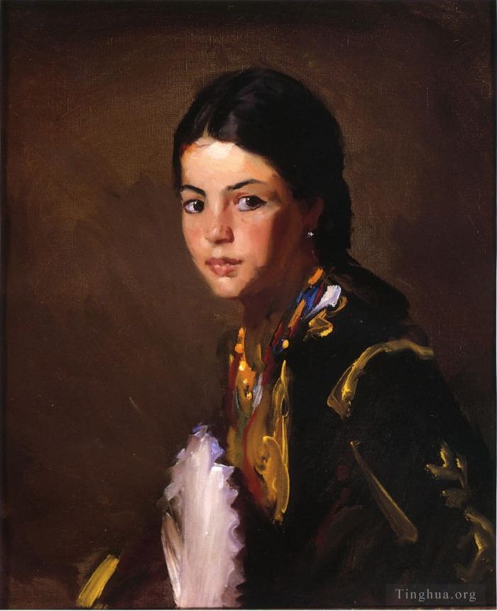 Henri Robert Oil Painting - Segovian Girl