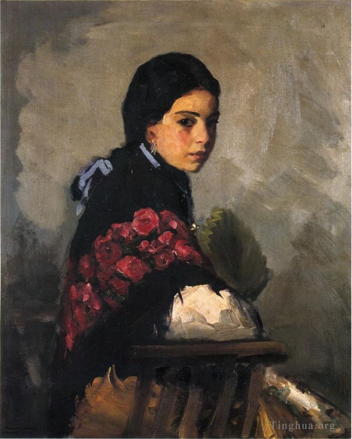 Henri Robert Oil Painting - Spanish Girl