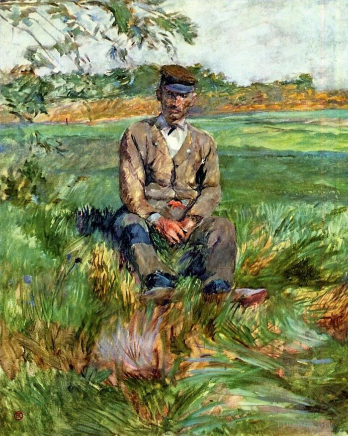 Henri de Toulouse-Lautrec Oil Painting - A Laborer at Celeyran