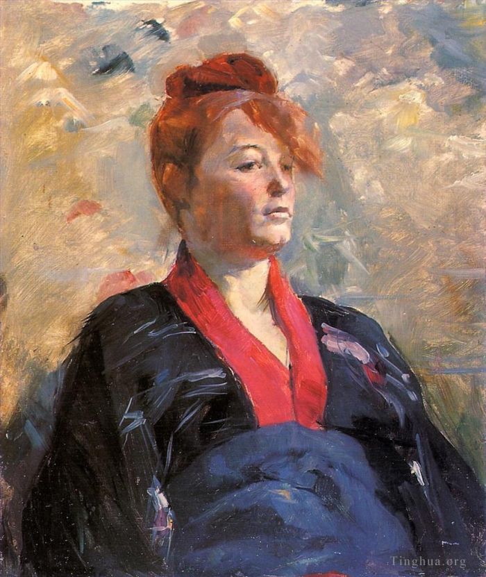 Henri de Toulouse-Lautrec Oil Painting - Madame Lili Grenier