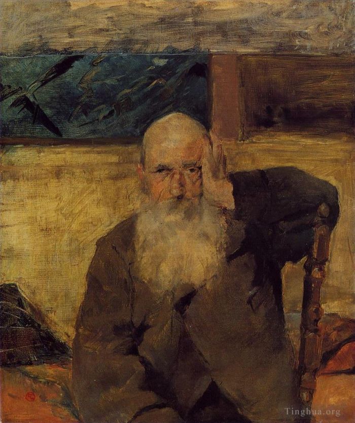 Henri de Toulouse-Lautrec Oil Painting - Old Man at Celeyran